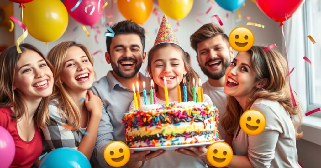 Funny Birthday Wishes with Emojis for Birthday Girl/Boy